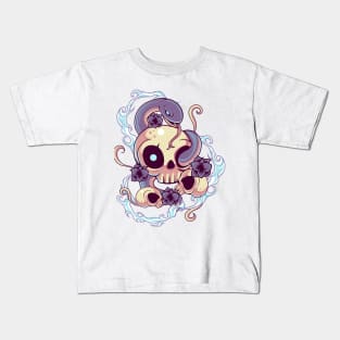 Skull Snake Kawaii Kids T-Shirt